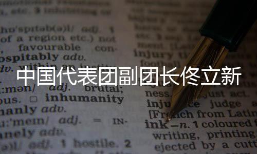 中国代表团副团长佟立新：运动成绩和精神文明双丰收